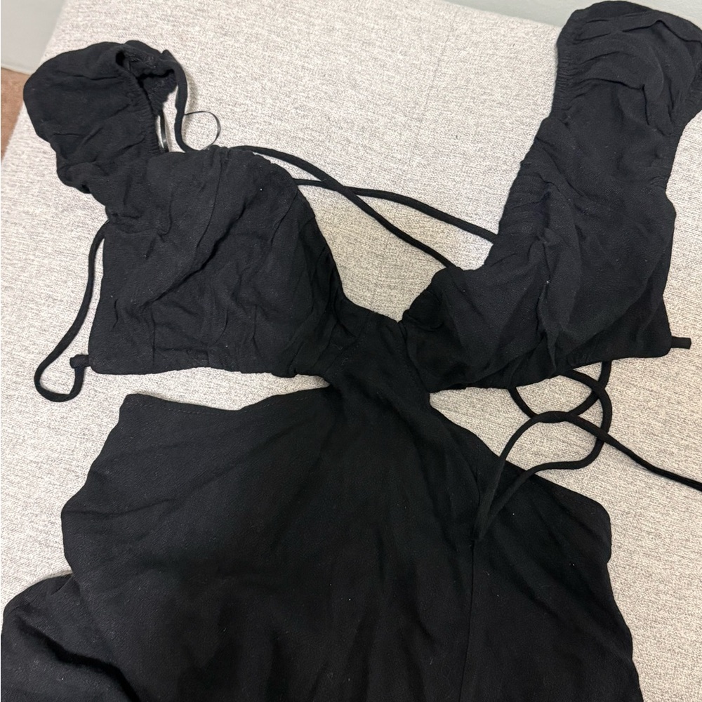 Beginning Boutique cut out Black Dress